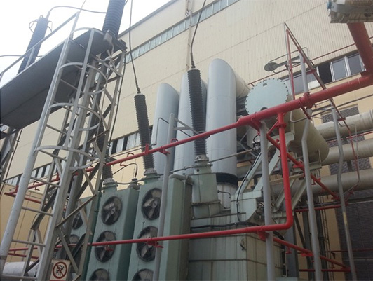 华能福州电场110KV变压器套管运行